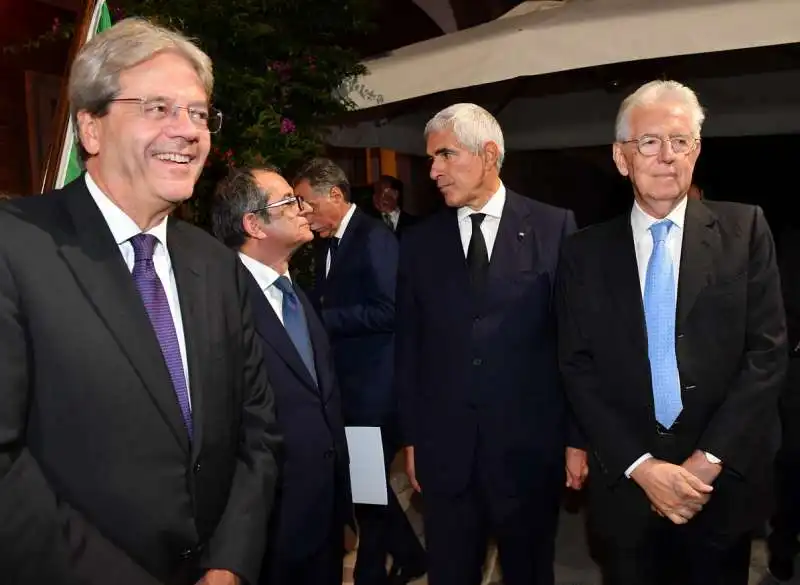 paolo gentiloni giovanni tria pierferdinando casini mario monti