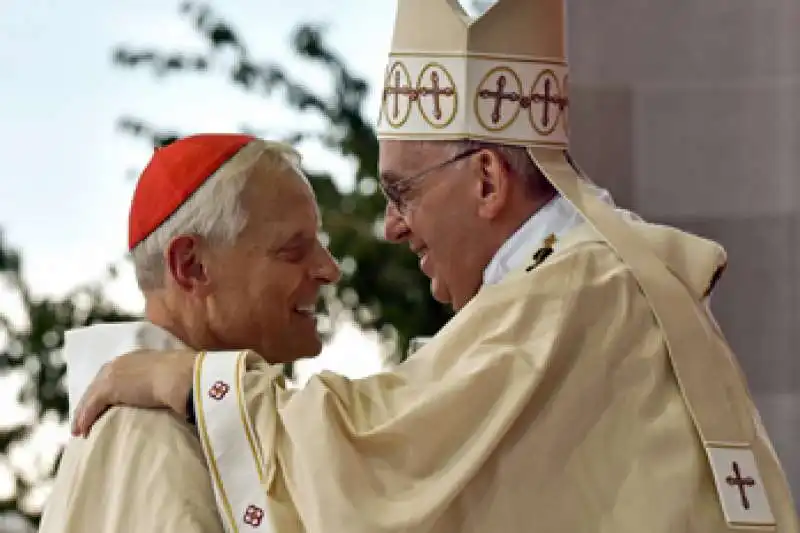 papa  francesco bergoglio e il cardinale donald wuerl