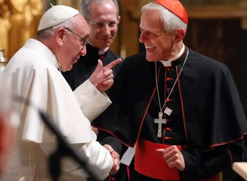 papa francesco  bergoglio e il cardinale donald wuerl  