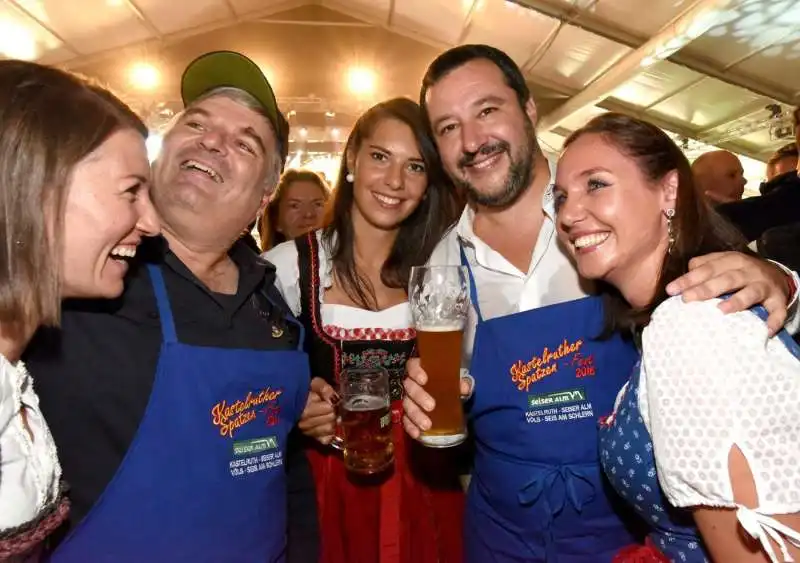 SALVINI ALLA FESTA DI CASTELROTTO IN TRENTINO ALTO ADIGE