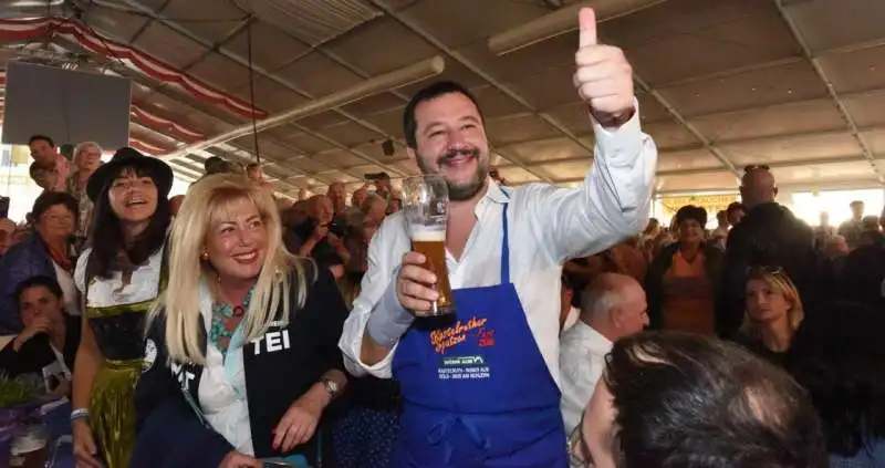 salvini alla festa di castelrotto in trentino alto adige 2