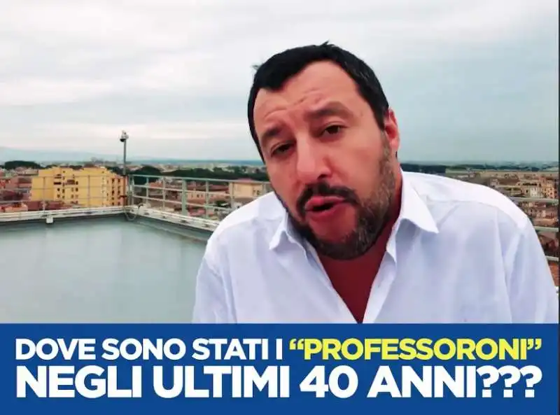 SALVINI E IL VIDEO CONTRO I PROFESSORONI