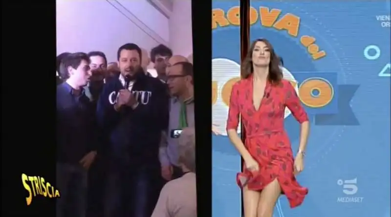 striscia la notizia salvini isoardi 6