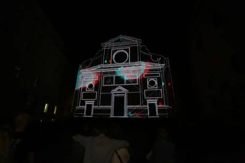 videomapping basilica di sant'agostino