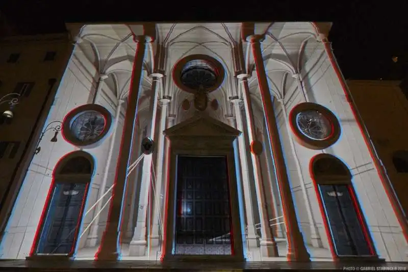 videomapping piazza della minerva 1