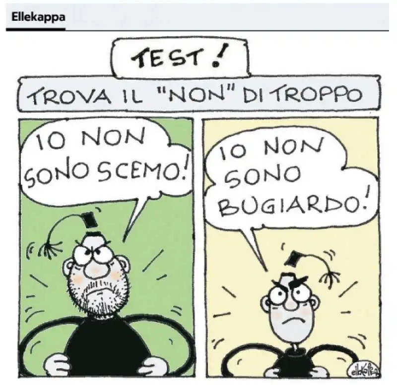 VIGNETTA DI ELLEKAPPA SU SALVINI E DI MAIO