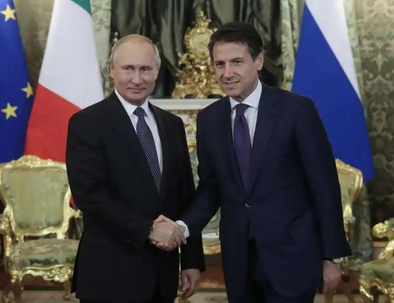 vladimir putin giuseppe conte