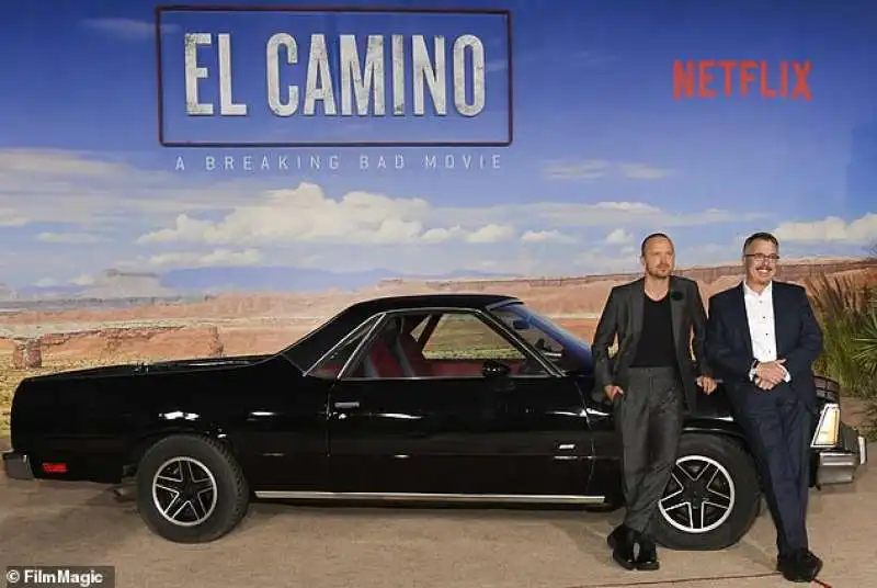 aaron paul e vince gilligan   breaking bad el camino