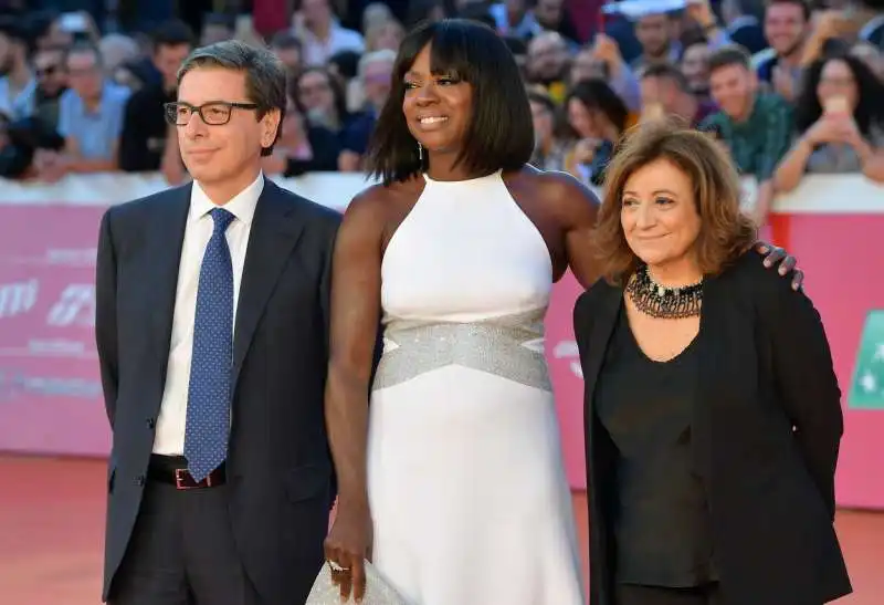 antonio monda  viola davis  laura delli colli  foto di bacco