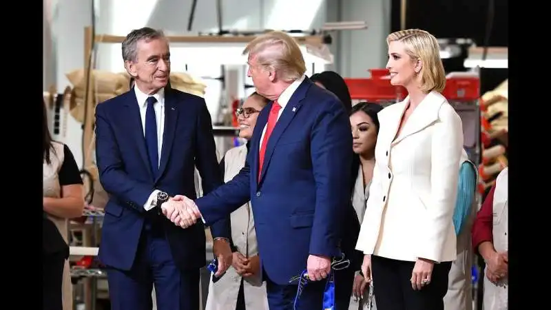 bernard arnault donald e ivanka trump