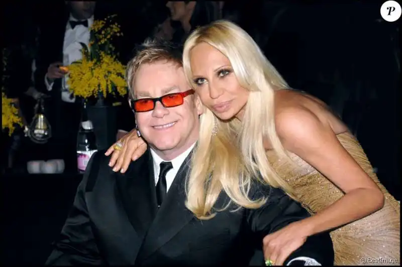 Donatella Versace Elton John