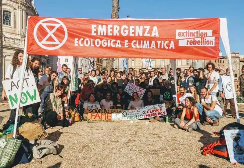 extinction rebellion italia   proteste a roma 4