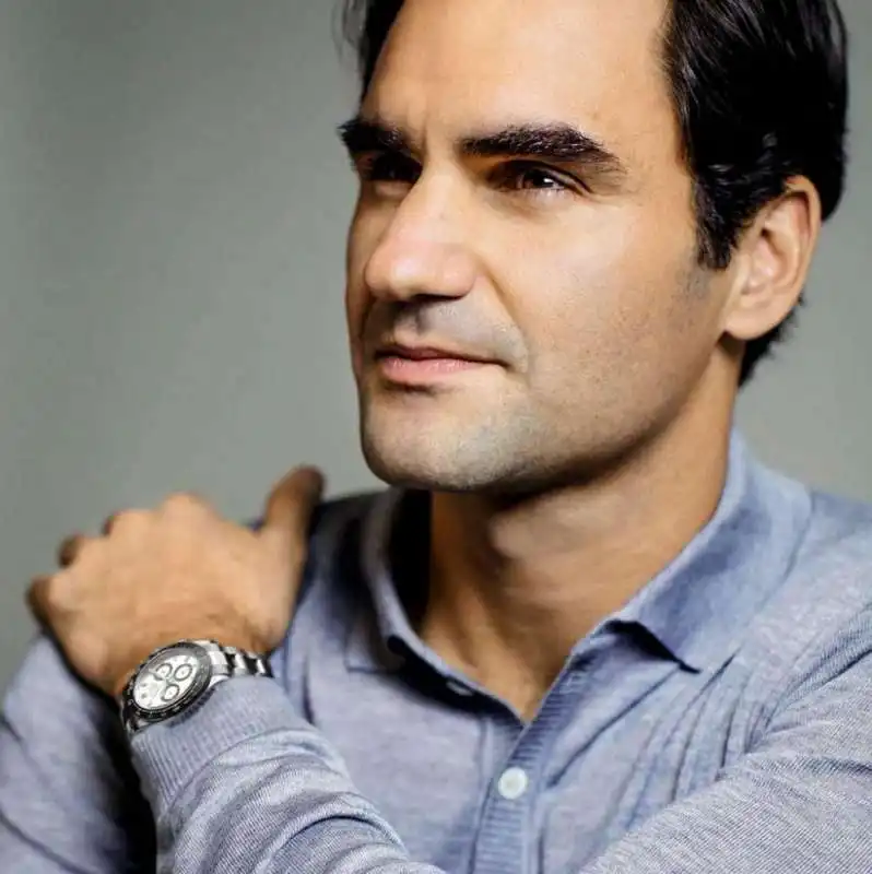 Federer con Rolex Daytona