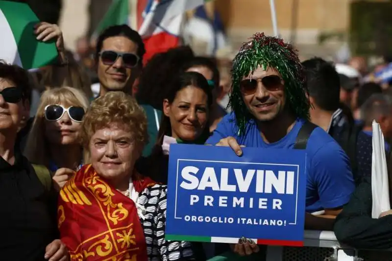 la manifestazione del centrodestra a piazza san giovanni    25