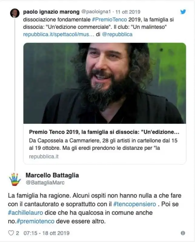 LE POLEMICHE PER LA PRESENZA DI ACHILLE LAURO AL PREMIO TENCO