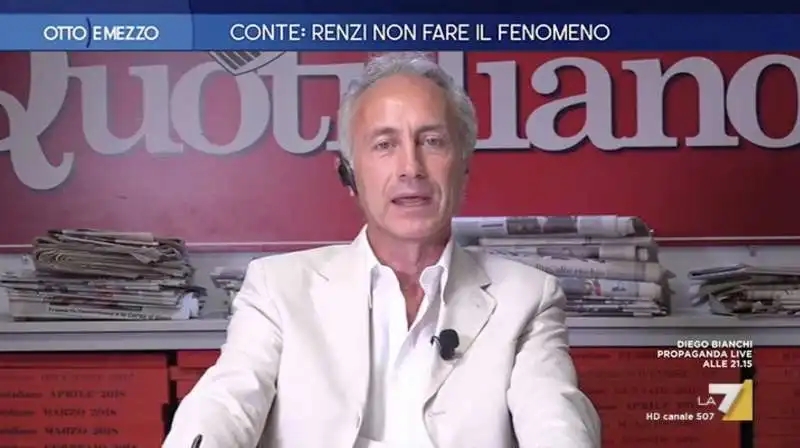 marco travaglio contro renzi a otto e mezzo 2