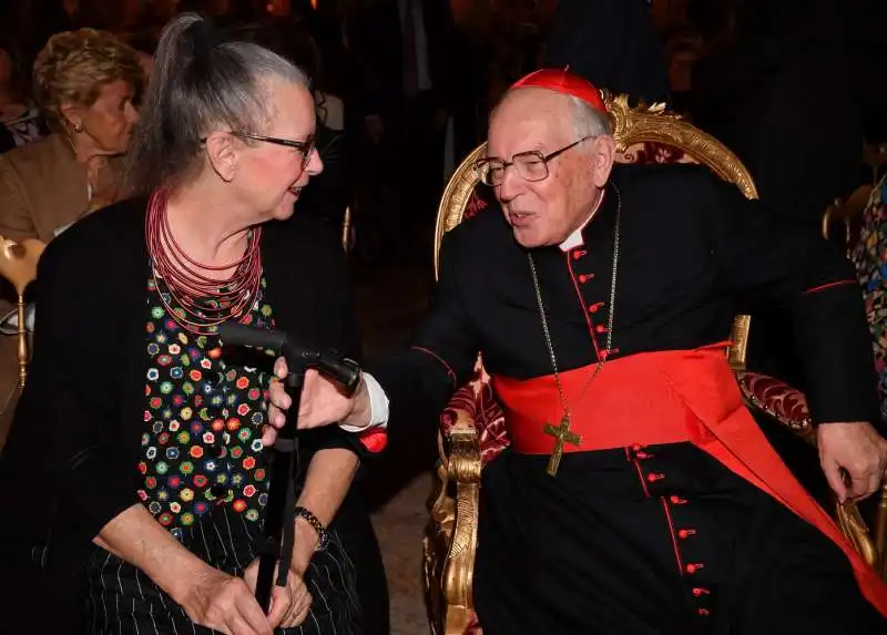 maria camilla pallavicini diaz e il cardinale giovan battista re  foto di bacco