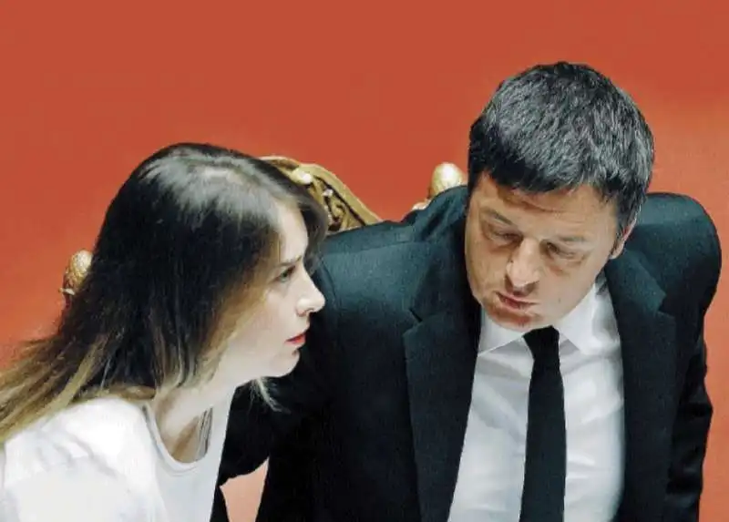 MARIA ELENA BOSCHI E MATTEO RENZI