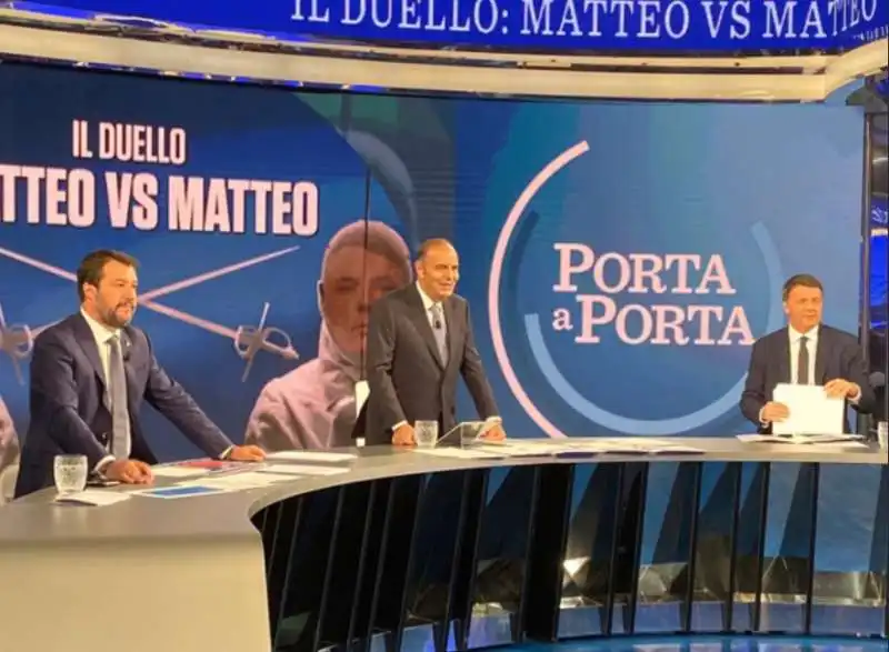 MATTEO RENZI MATTEO SALVINI BRUNO VESPA