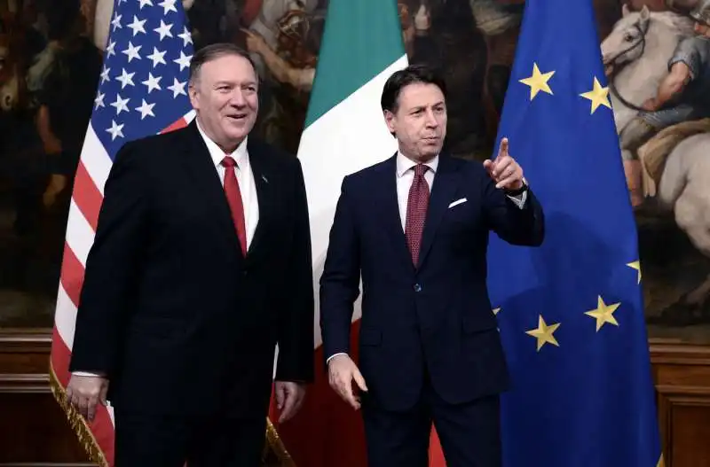 mike pompeo e giuseppe conte 4