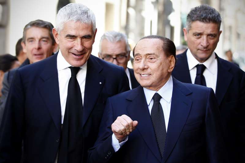 pierferdinando casini silvio berlusconi funerali di paolo bonaiuti 23