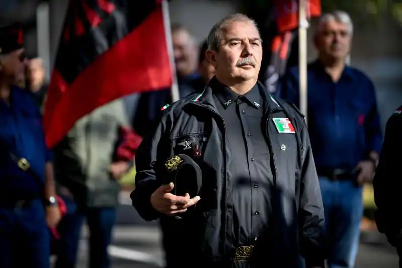 predappio, raduno di fascisti per l'anniversario della marcia su roma 22