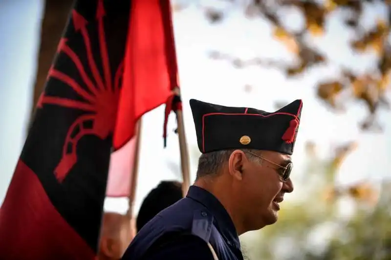 predappio, raduno di fascisti per l'anniversario della marcia su roma 23