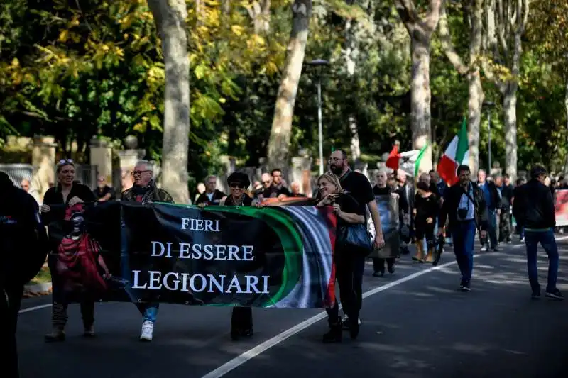 predappio, raduno di fascisti per l'anniversario della marcia su roma 25