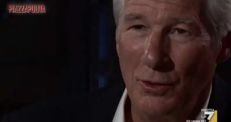 richard gere a piazzapulita