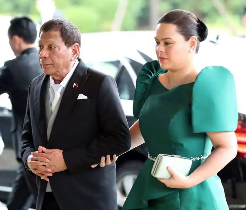 rodrigo duterte  e la figlia sara