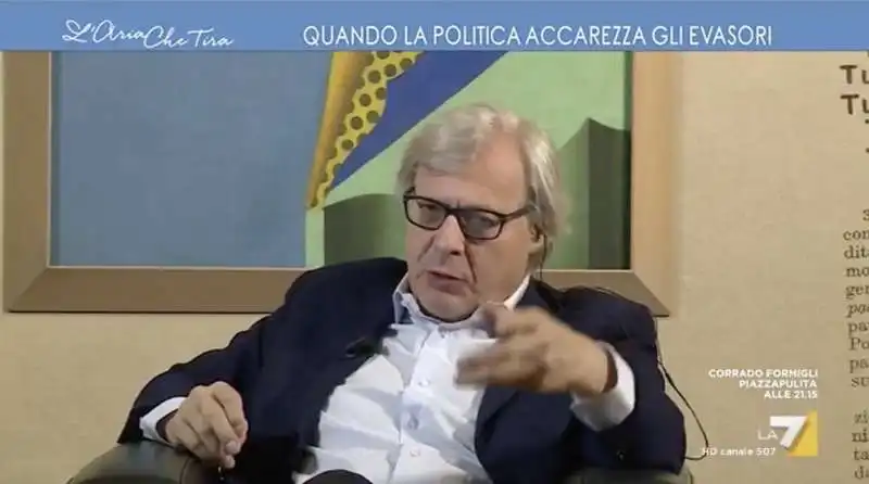 vittorio sgarbi a l'aria che tira 1