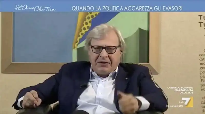 vittorio sgarbi a l'aria che tira 2