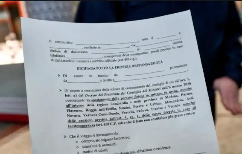 autocertificazione