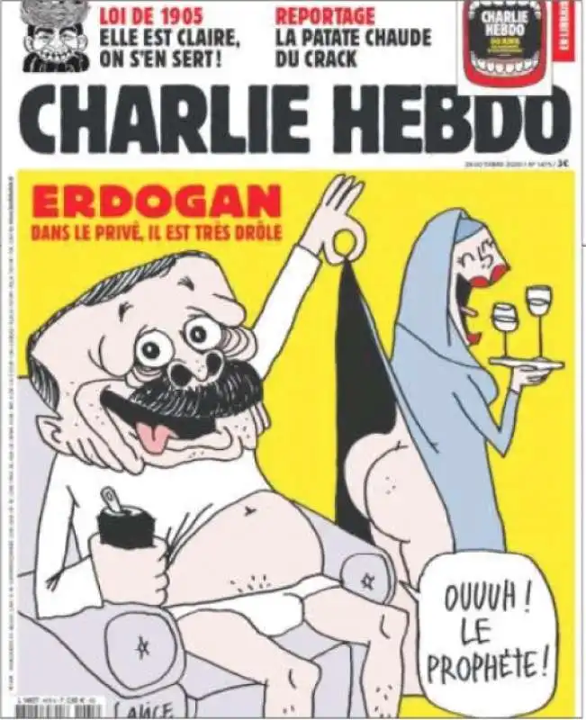 ERDOGAN NELLA COPERTINA DI CHARLIE HEBDO