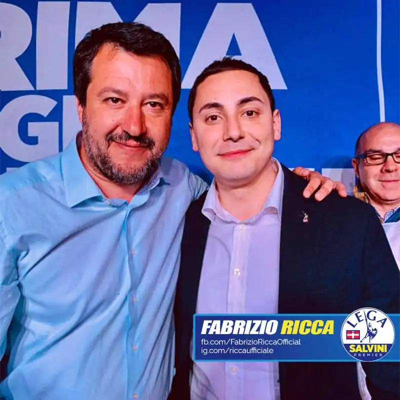 fabrizio ricca e matteo salvini