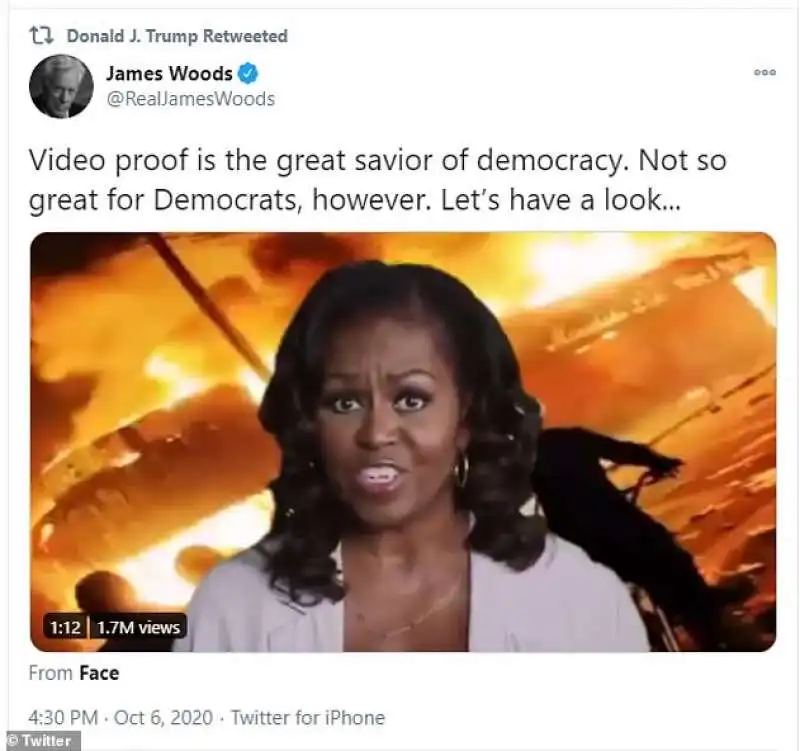 james woods contro michelle obama 