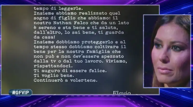 la lettera di flavio briatore a elisabetta gregoraci