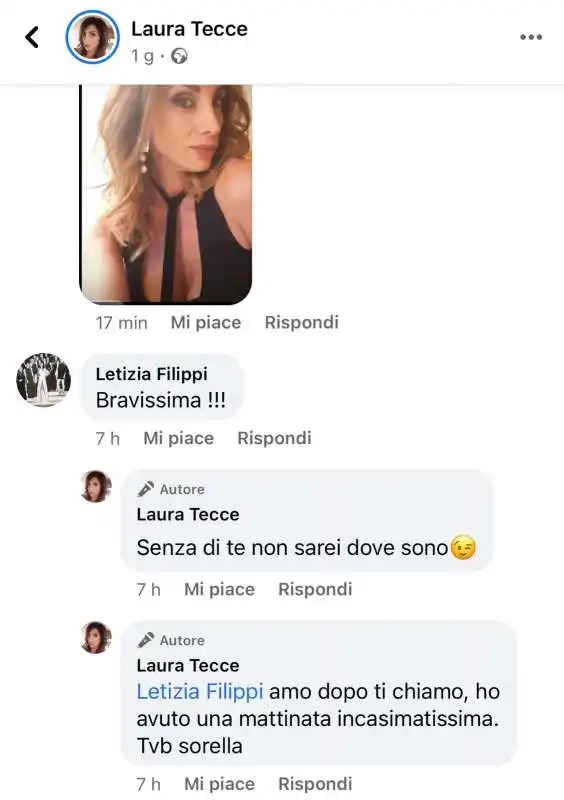 LO SCAMBIO TRA LAURA TECCE E LETIZIA FILIPPI