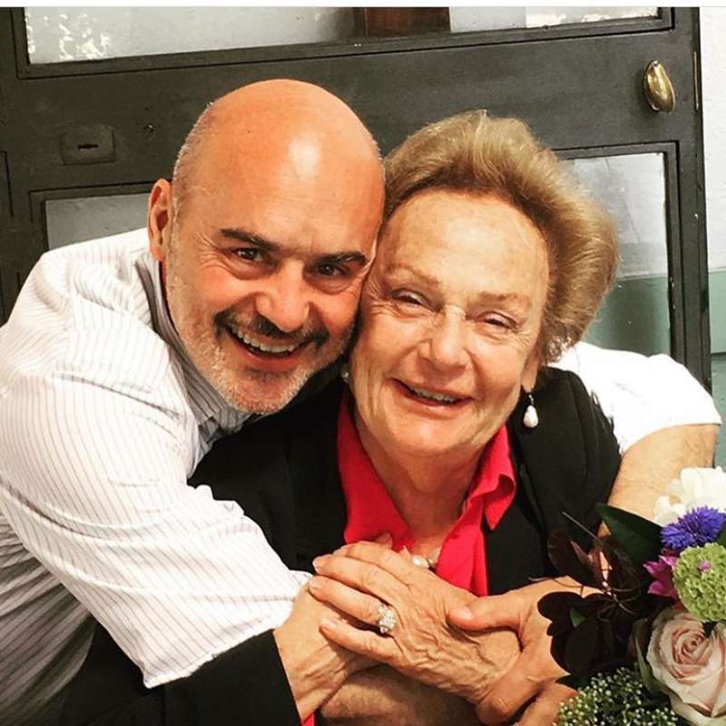 LUCA ZINGARETTI CON LA MADRE EMMA DI CAPUA