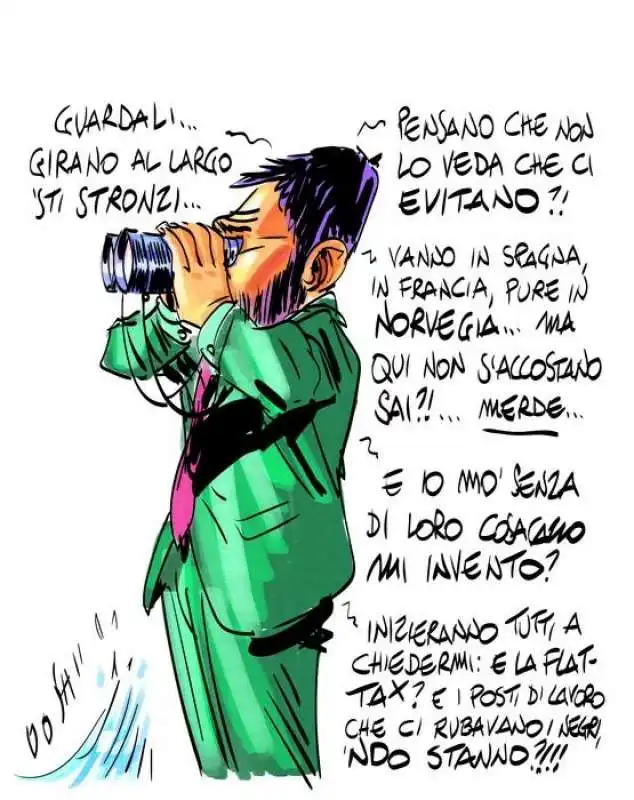 matteo salvini by makkox 78