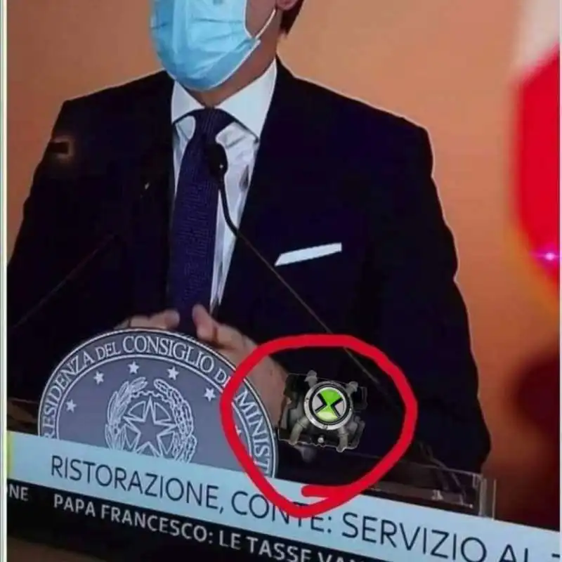 meme sull orologio di conte 