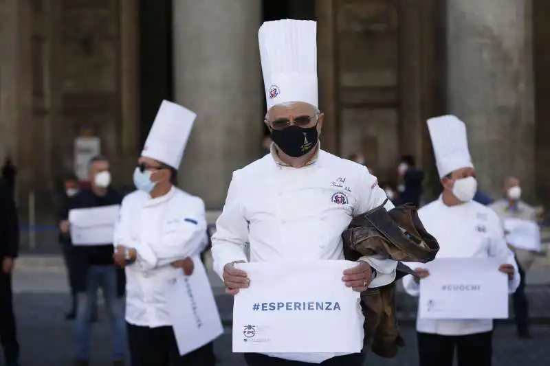 protesta dei ristoratori al pantheon 3