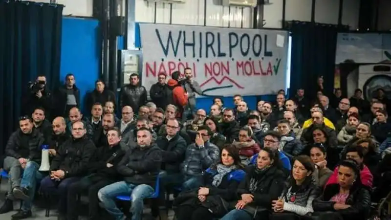 PROTESTE  ALLA  WHIRLPOOL  DI NAPOLI