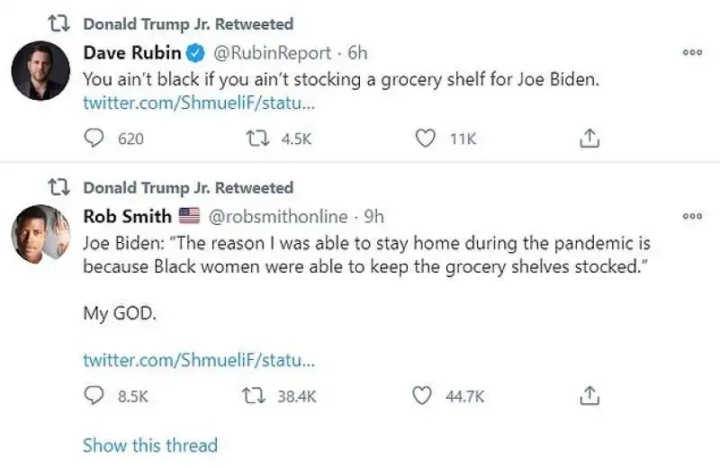 reazioni alle frasi di joe biden