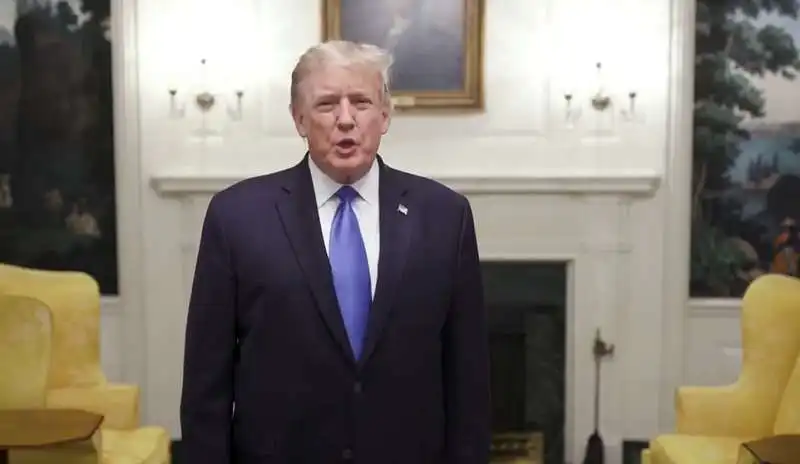 video di donald trump prima del ricovero