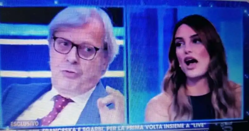 vittorio sgarbi franceska pepe live non e' la d urso 4