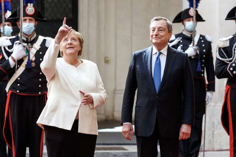 angela merkel mario draghi