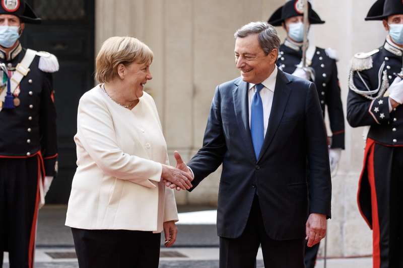 angela merkel mario draghi