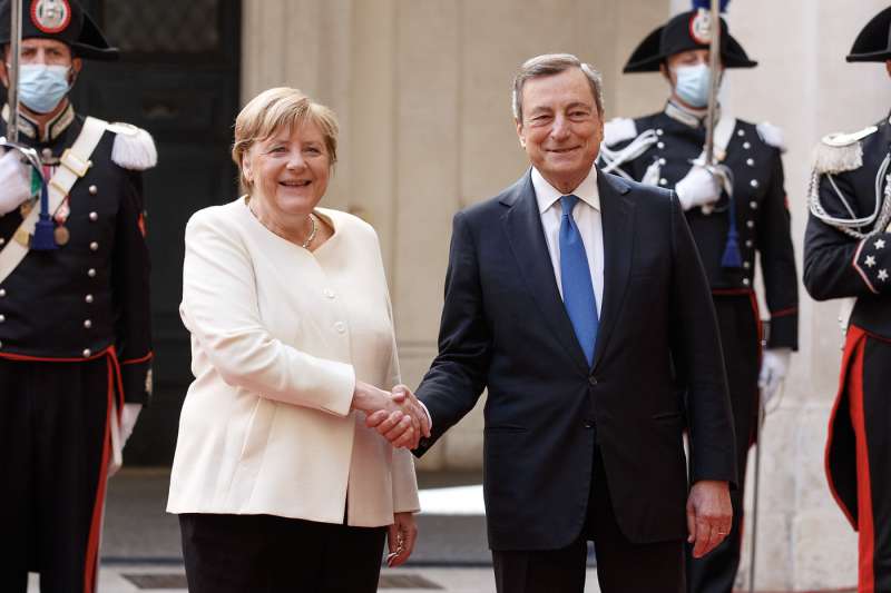 angela merkel mario draghi