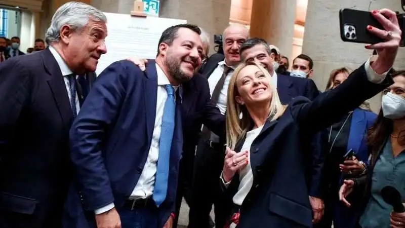 antonio tajani matteo salvini enrico michetti maurizio lupi a latina